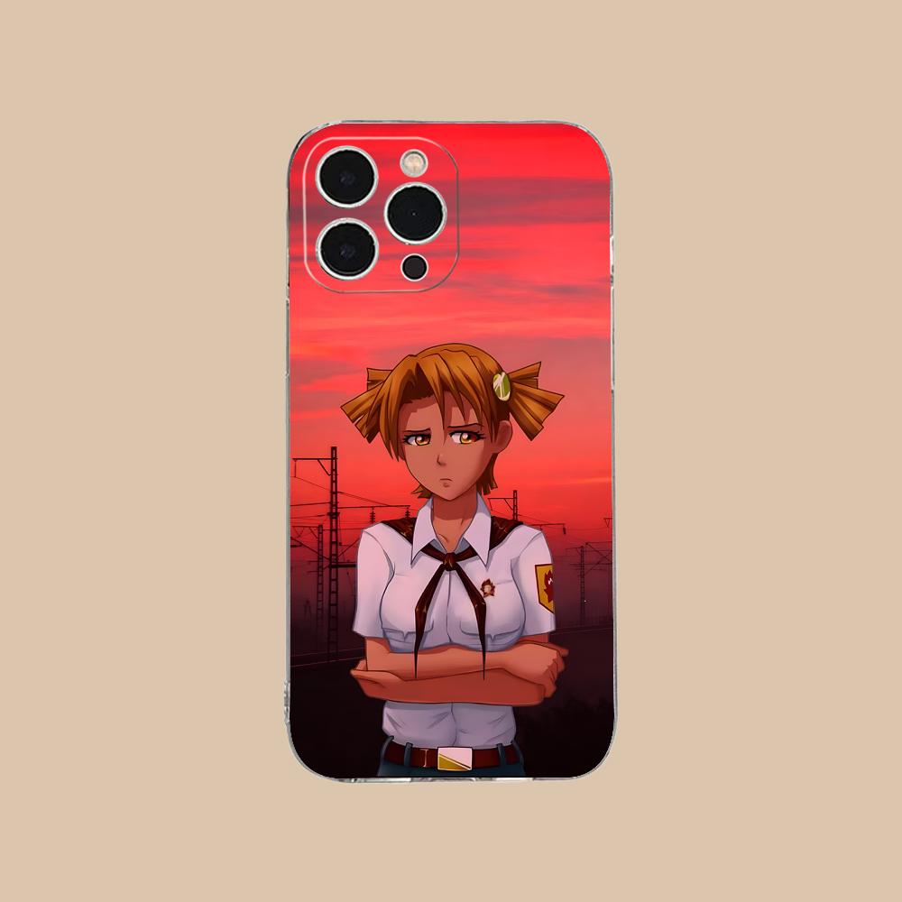 Вечное Лето Алиса Прозрачный ТПУ Чехол для Мобильного Телефона для iPhone 17 16 15 14 13 12 11 X XR XS Air Pro Max Plus Mini Цветной Чехол
