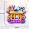 Германия Наклейки на холодильник Свободное государство Бавария Район Пассау Сувениры Берлин Бранденбургские ворота Магниты на холодильник Подарки на день рождения