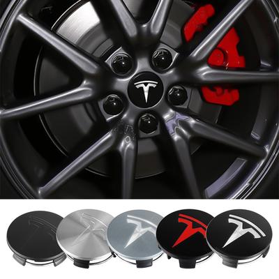4 шт. 56 мм Для Model S X Y Model 3 Оригинальные колпаки на колеса Декоративная наклейка на центральную часть колеса Автомобильные колпаки ABS Замена