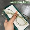 Oversized Round Myopia Glasses Men Women New Anti -Blue Light Eyewear Near Sight Prescription Eyeglasses Diopter -1 .0 To -4 .0