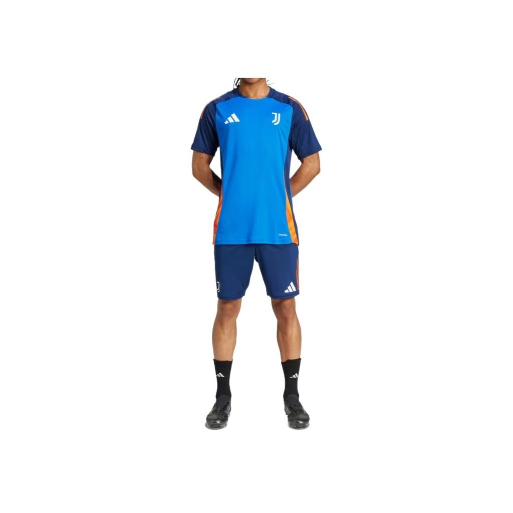 Adidas Оригинальная тренировочная футболка Juventus Tiro 24 для соревнований, удобная, универсальная, модная, мягкая баскетбольная майка, мужская, синяя, JE4299