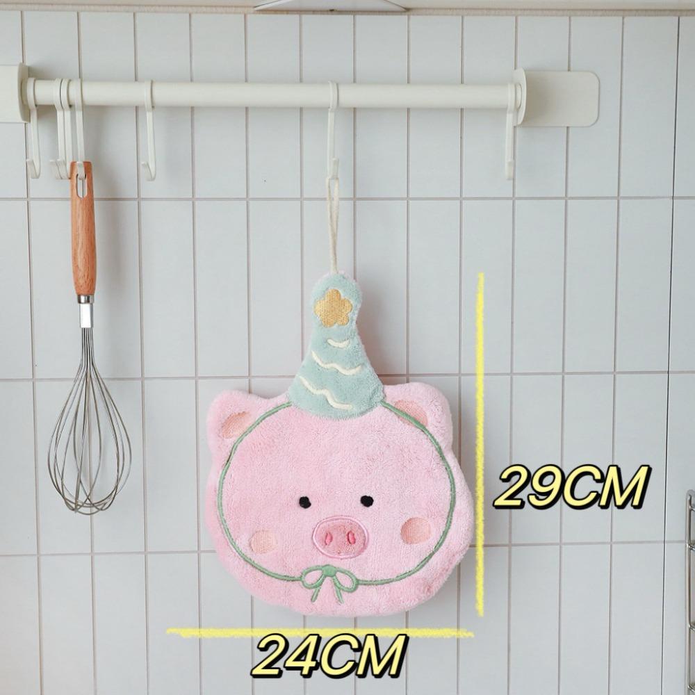 Kitchen Bathroom Small Towels Embroidered Puppy Hanging Towel Durable Hand Towel