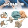 2Pcs Drop Spindle for Spinning Wool Yarn Spin Top Whorl Drop Spindle Hand Carved Wooden for Beginners