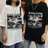 Футболка с черным клевером японского аниме, мужская футболка Asta Manga, летние топы с мультяшным рисунком, футболки унисекс, модная футболка унисекс, футболка в стиле Харадзюку, мужская