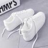 Women Sneakers 2025 Fashion Breathble Vulcanized Shoes Pu Leather Platform Shoes White Lace Up Casual Shoes Zapatos Mujer