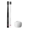 Зубная щетка CURAPROX Black is White White x 2 Black Toothbrush Stand Set (МБВ) + (белый)