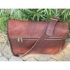 Leather Messenger Bull Hide Bag Satchel Bag Cross Body Laptop Messenger Shoulder Bag For Men & Women