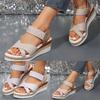 Ladies Casual Slope Heel Roman Shoes Summer Wedge Sandals for Women Size 12 Sandals for Women Wedge Sandals for Women 2024