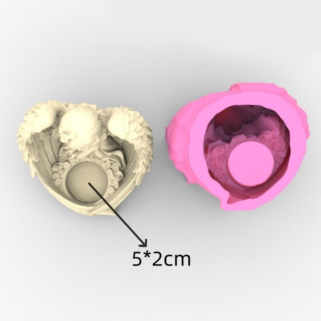 Силиконовые формы для подсвечников, формы для подсвечников, силиконовый материал в форме девушки ангела, форма для подсвечника, идеально подходящая для поделок
