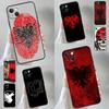 Чехол для телефона с флагом Албании для iPhone 16 Pro Max 14 13 12 11 15 17 Pro Max mini Plus 16e 17 Air Cover Funda