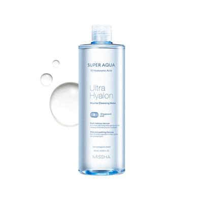 Super Aqua Ultra Hyalron Мицеллярная очищающая вода 500 мл