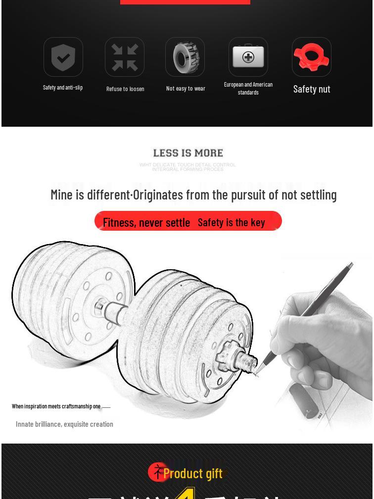 Adjustable Men’s Home Dumbbell & Barbell Set (10kg/20kg/30kg)