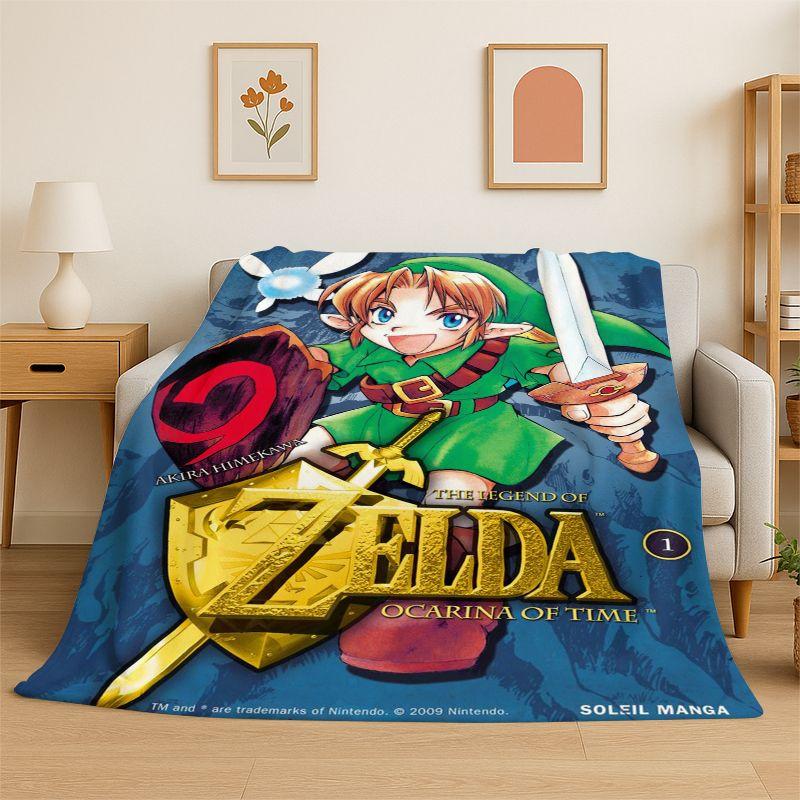 Classic Z-Zelda Cartoon Games Soft Flannel Throw Blanket,Cozy Blanket for Bed,Couch,Sofa,Bedroom,Living Room,Picnic Camping