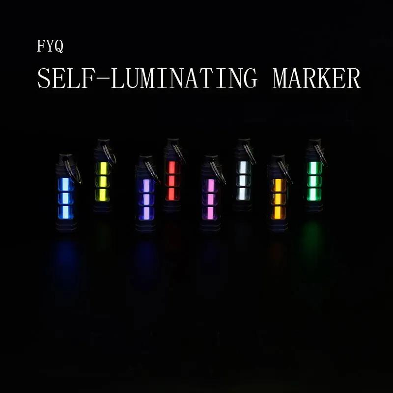 Брелок из титанового сплава с тритиевой трубкой, самосветящаяся тритиевая трахея, подвеска 3,5 * 25 мм, съемный тритий