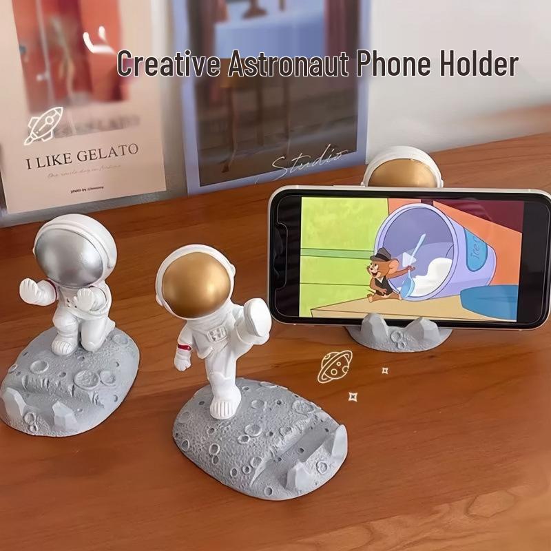 Держатель для телефона Космонавт: Креативная фигурка астронавта и DIY подставка для рабочего стола