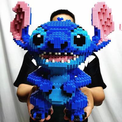 Новинка в наличии Конструктор Стич Гигантский Стичер Сборная Игрушка Детский День Рождения Подарок Пазл Настольное Украшение
