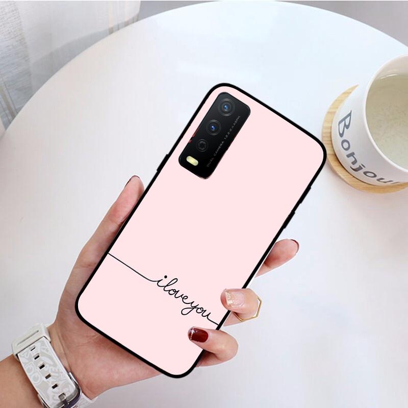 Чехол для телефона «Я люблю тебя с розовым сердечком» для VIVO Y31 Y21 Y70 Y21S Y20 Y72 1907 Y12 Y11S Y53S Y33S Y55 Y76 Y51 Y15S Y01