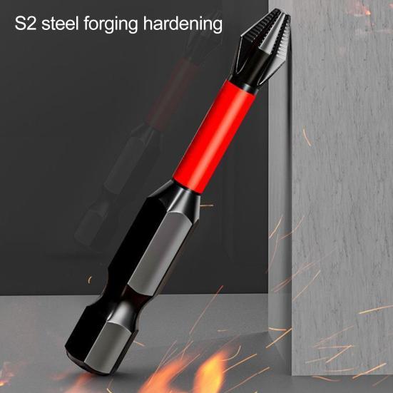 6 шт. высокомагнитных сверл для отверток, противоскользящие электрические сверла для отверток, набор из 6 штук, шестигранный хвостовик 1/4 дюйма, сталь, магнитная, 25, 50, 65, 70, 90, 150 мм