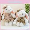 Small Rabbit White Hat Floral Skirt Animal Stuffed Plush Doll Pillow Gift