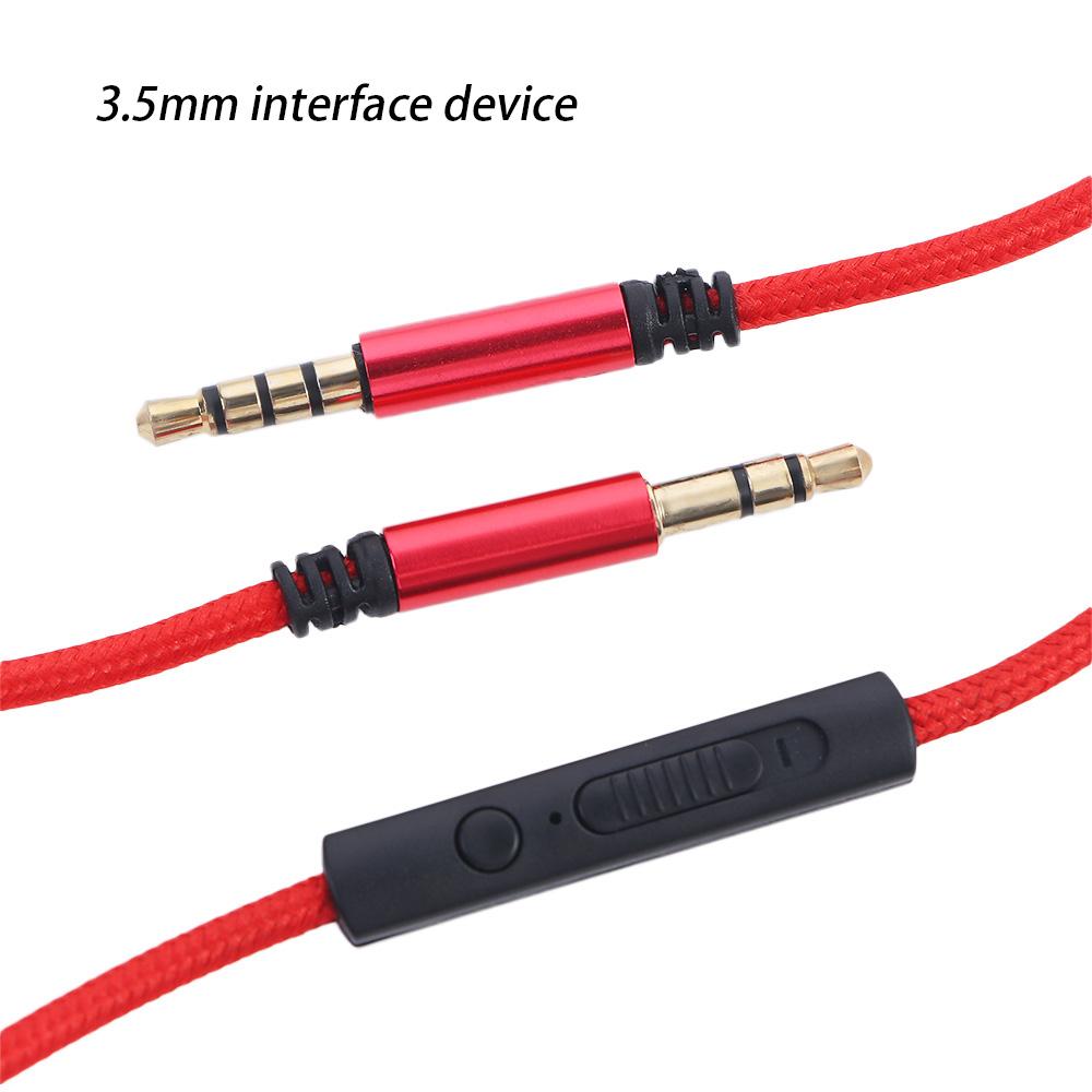 Braid Headphone Cord Speaker Line Gold-plated Plug Audio Cable Car Aux Cord Audio Wire Aux Cable