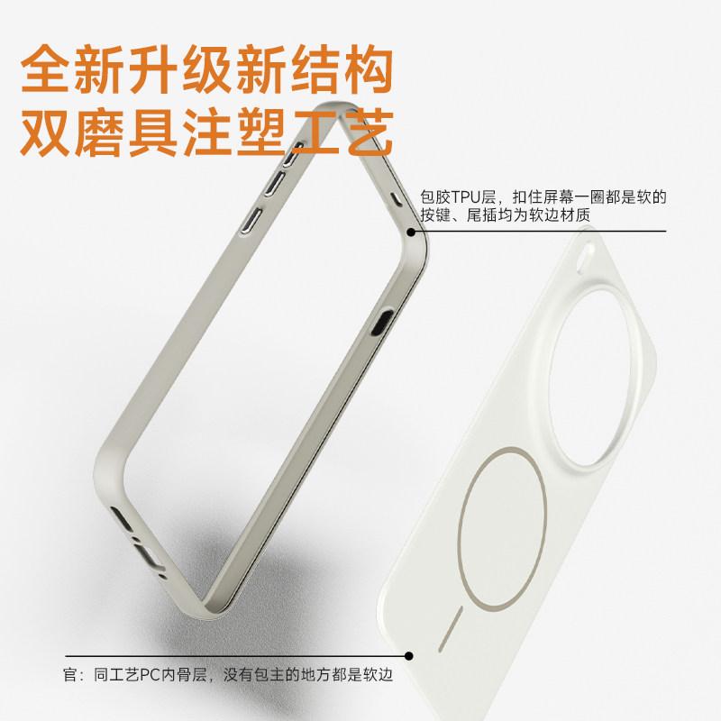 Чехол для Vivo X300 Ultra X 300 Pro X300S, для MagSafe, магнитный, матовый, PC, ощущение кожи, цветовая блокировка, защитный бампер от пыли