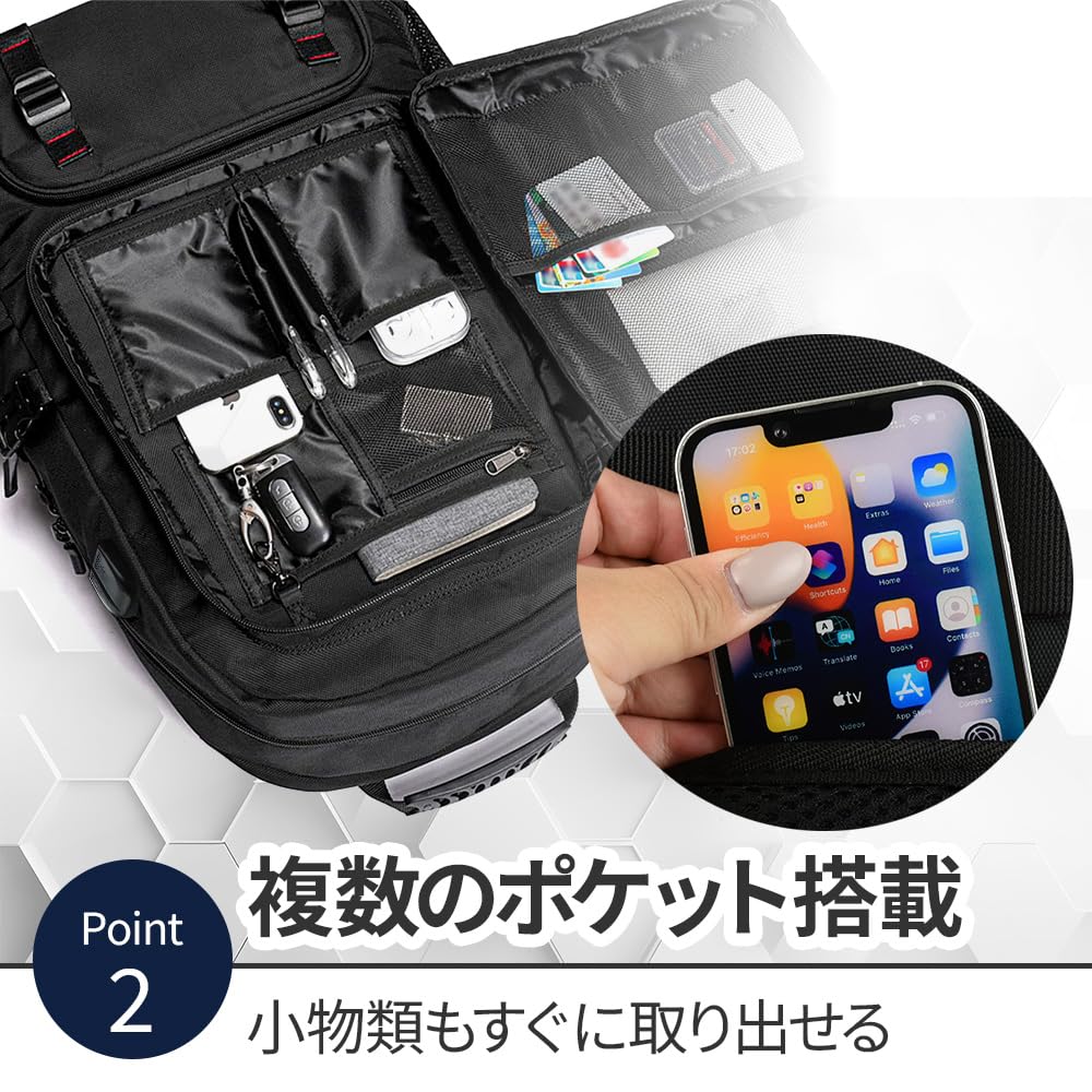 Eight Shop Ya Рюкзак большой емкости для путешествий на открытом воздухе Прочный отсек для обуви USB-порт Ручная кладь