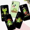 Black Tpu Case For OPPO Reno 7 7Z 8 Lite 4G 5G PRO F11 F17 F15 F19 F19S F21 Kawaii Frog Mushroom