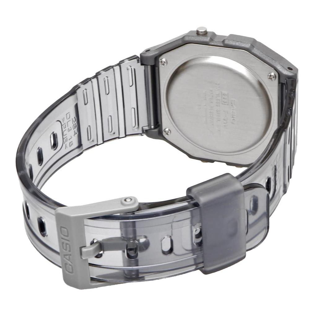 Casio Цифровые кварцевые часы унисекс дешевые Casio прозрачные серые [Casio] F-91WS-8 [Товар]