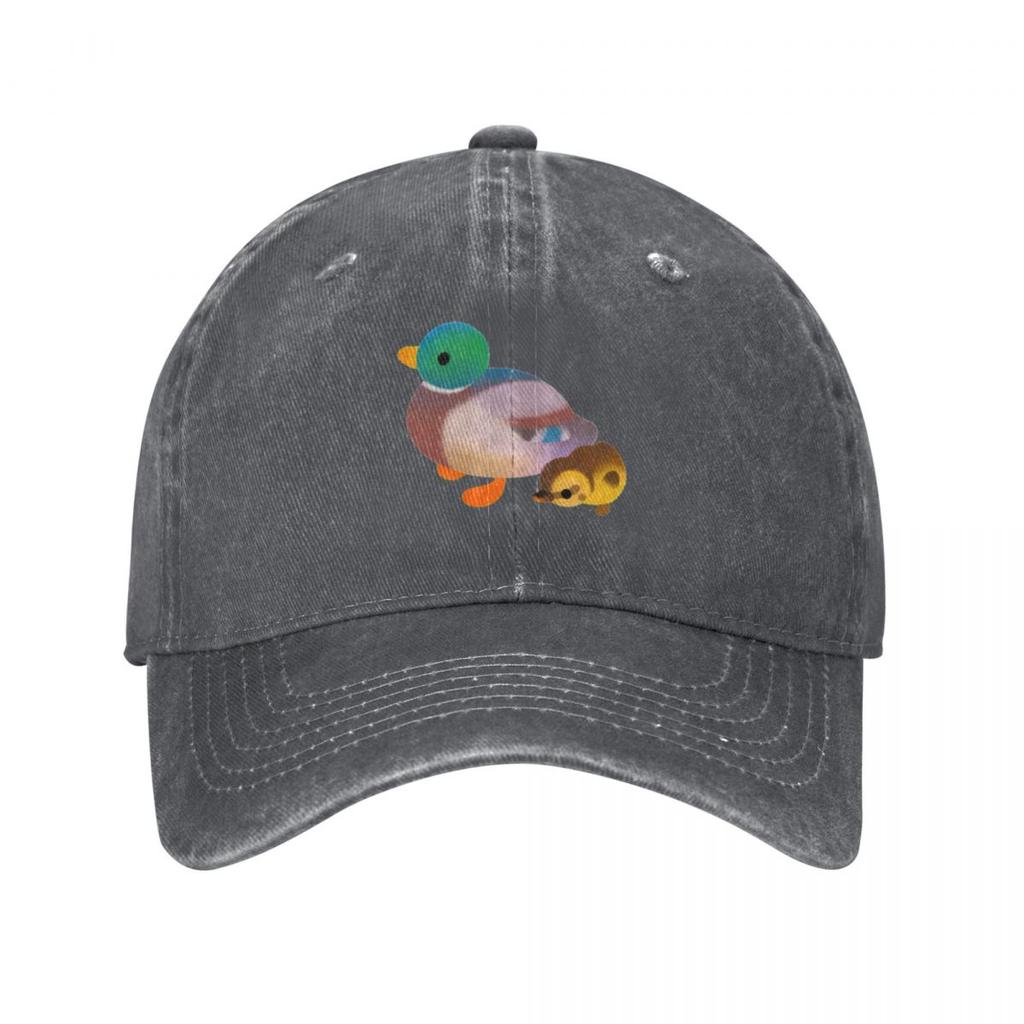 Duck and Duckling  dark Baseball Cap Beach Outing Luxury Hat Horse Hat fun hats Golf Unisex Womens