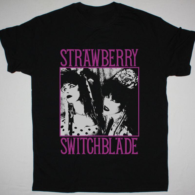 Strawberry Switchblade Men Tshirt Black Unisex All Sizes Unisex T-Shirt