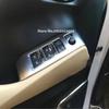 Для Toyota Alphard Vellfire 30 серии 2016- ABS углеродное волокно Накладка на панель управления стеклоподъемниками стеклянная Кнопка подъема стекла Панель