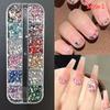 Mix 3D Nail Rhinestones 12 Grids Crystal Diamonds For Nail Art Mini Glitter Diamonds Decorative DIY Nail Art Accessories