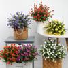 6/12 шт. Искусственные цветы Уличные цветы Устойчивые к УФ-лучам Кустарники для Подвесного Сада Веранды Оконного Ящика Flores Arificiales Decora