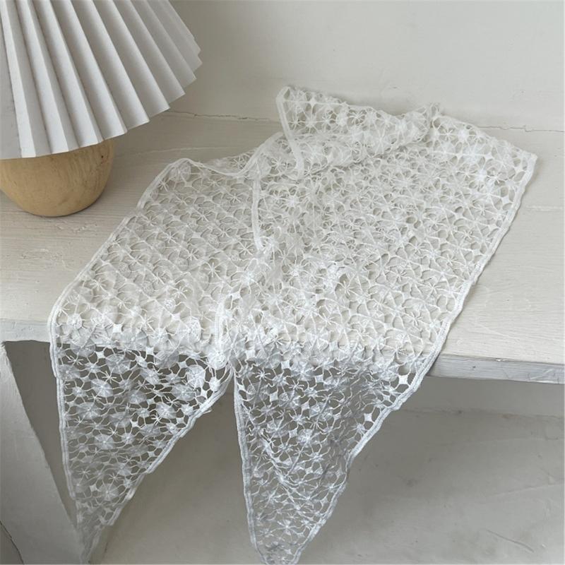 Aesthetic Hollowout Scarf Bohemian Shawl Headwear Waist Scarf Bag Band For Women Various Occasion Popular Photo Props