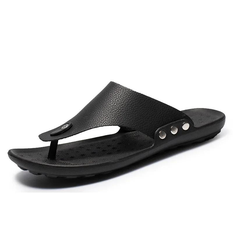 Fashion Summer Men's Flip-flops Men Outdoor Casual Breathable Beach Slippers Trend Non-slip Flat EVA Clip Toe Sandalias Male Shoes