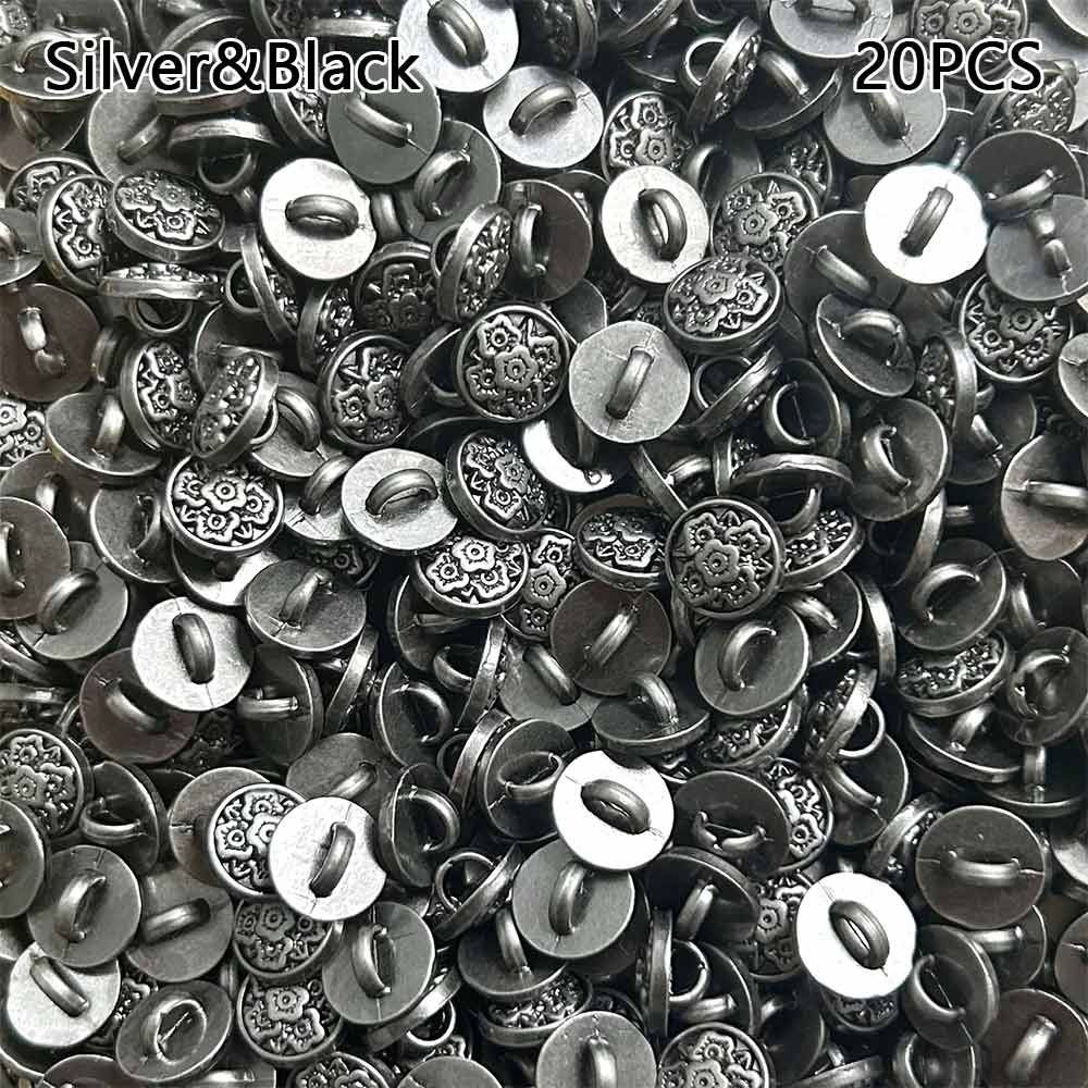 20 шт. 7 мм Пряжки-цветы Металлическая ультрамаленькая пряжка Новая пряжка для кукольного пальто DIY Аксессуары для кукольной одежды