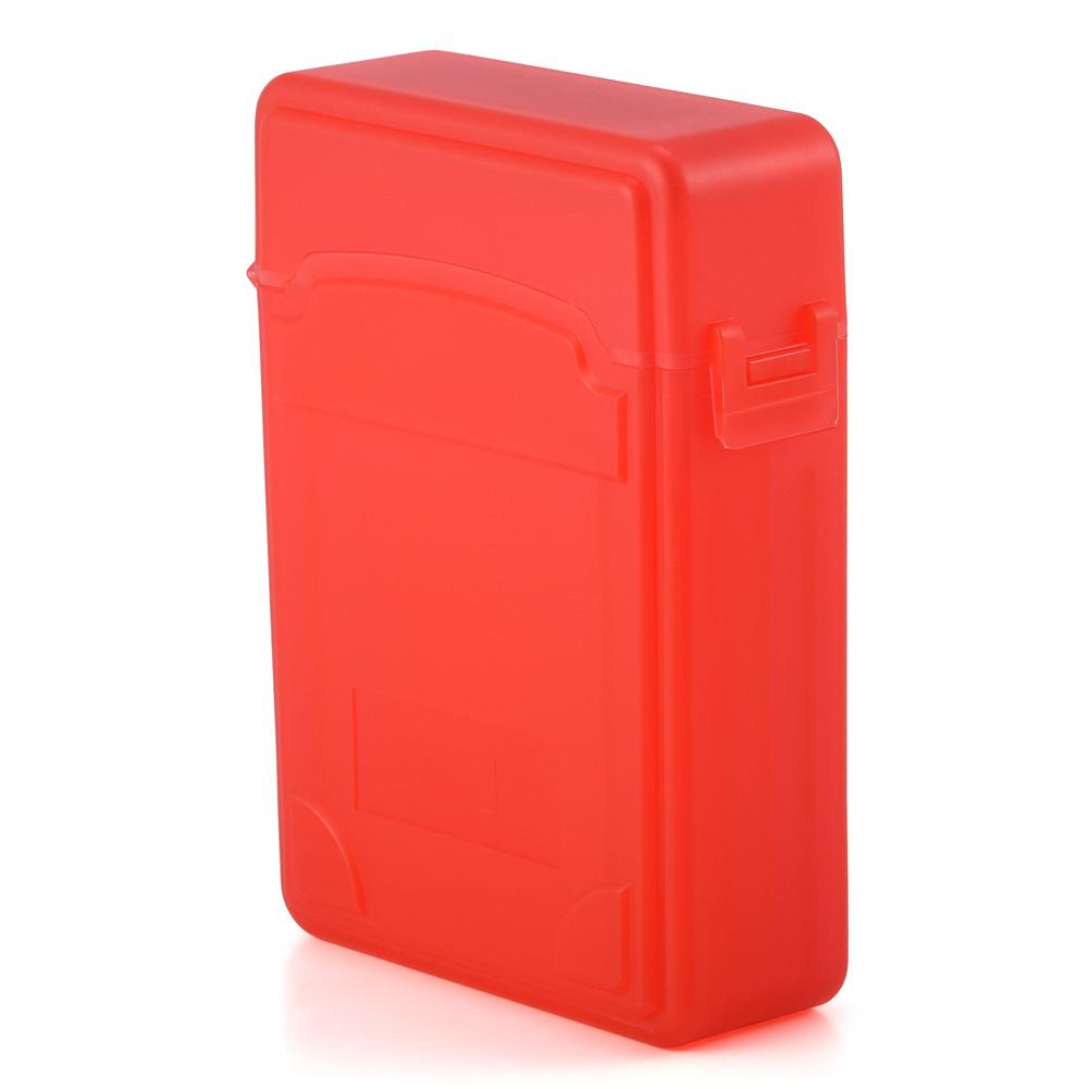 Защитный противоударный чехол для 2,5-дюймового HDD SSD, коробка для хранения, антистатическая этикетка, корпус, красный (Не включая жесткий диск)