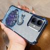 KEYSION Противоударный ТПУ чехол с гальваническим покрытием для TECNO Spark Go 2 Pop 10, блестящий чехол-подставка 'Лебедь с драгоценностями' для Infinix Smart 10