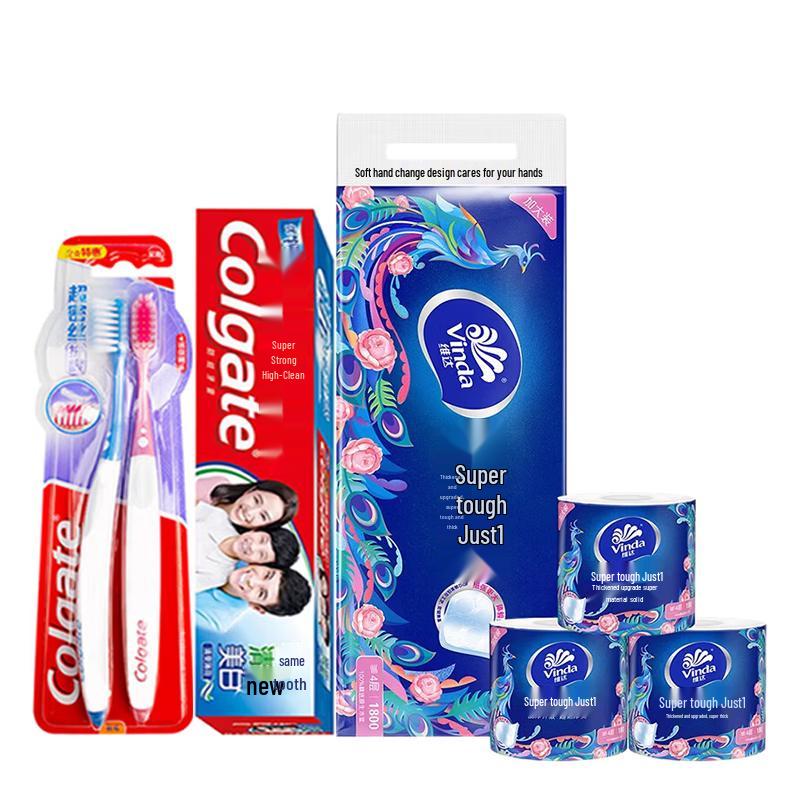 Colgate Oral Care & Vinda Toilet Paper Bundle