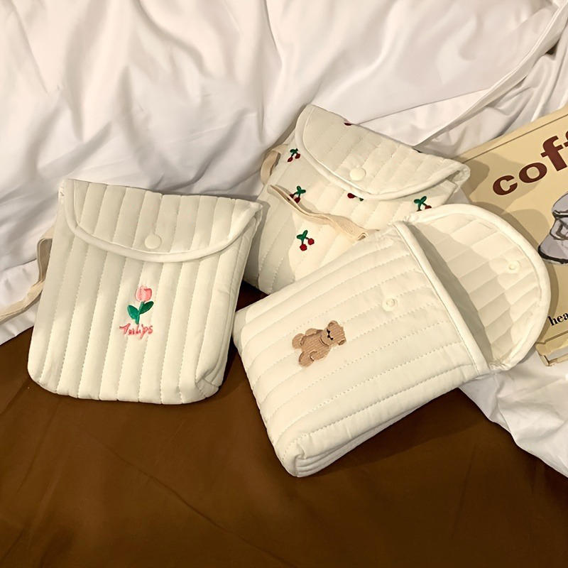 Милые гигиенические салфетки, сумка для хранения менструальных полотенец, портативная мини-сумка для хранения тампонов для студентов, ежемесячная сумка для хранения