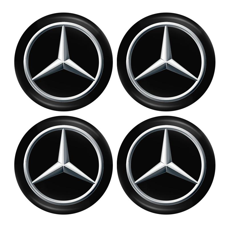WLX4 Car Emblem Lock Keyhole Decoration Protector Sticker For Mercedes Benz A C E AMG W203 W205 W206 W211 W220 W212 W201 W210 E300