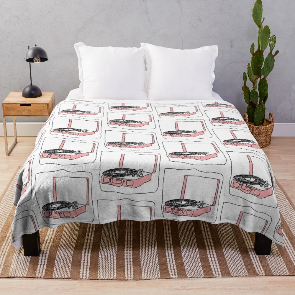 Record Player Throw Blanket