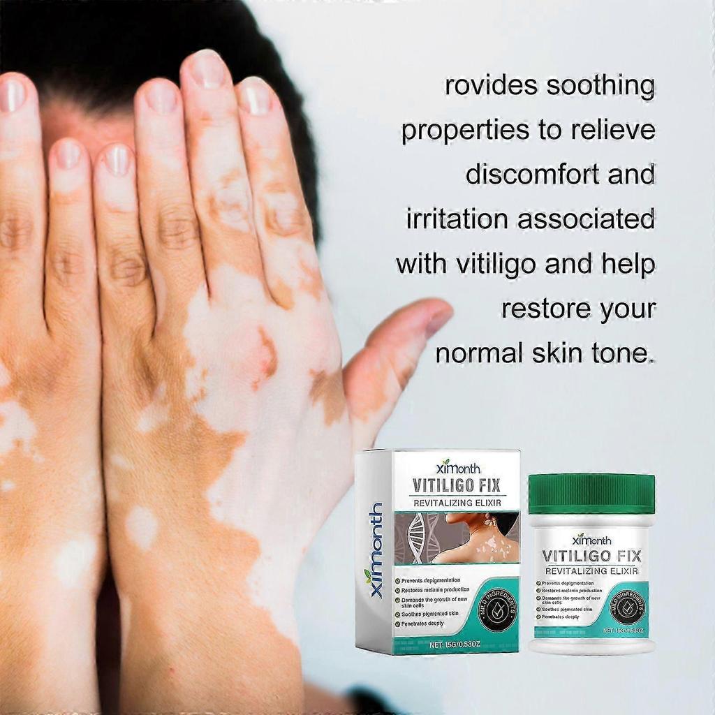 Vitiligo Fix Elixir - Восстанавливающий крем для выравнивания тона кожи и осветления пятен, 15 г!xx2
