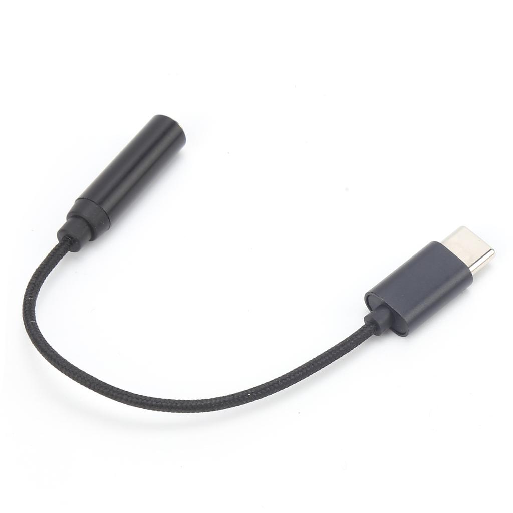 3.5mm TRRS To TypeC Adapter Cable Audio Converter Braid Cable for TypeC Port Phone
