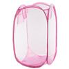 Mesh Bag Clothes Basket Toys Washing Foldable Hamper Holder Large Laundry Organizer Polyester Storage Bathroom