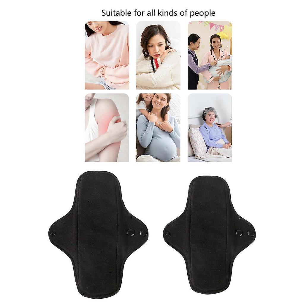 3PCS Women Menstrual Cloth Pad Absorbent Cotton Reusable Sanitary Pad Underwear Liner Antibacteria Technology Washable  23cm