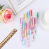 3/5PCs 6 In 1 Art Highlighter Pastels Colorful Ink Gel Pen Color Pens Gouache Rainbow Color