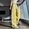 New Drawstring Women's High-waisted Loose-fitting Straight-leg Pants, Thin and Versatile Casual Pants