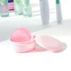 Round Portable Soap Dish Self Draining Travel Soap Container Laundry   Trip