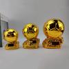 European Football Golden Ball Trophy Souvenir Soccer Spherical Champion Player Competition Award Fans Gift Home Decor